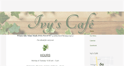 Desktop Screenshot of ivyscafe.com
